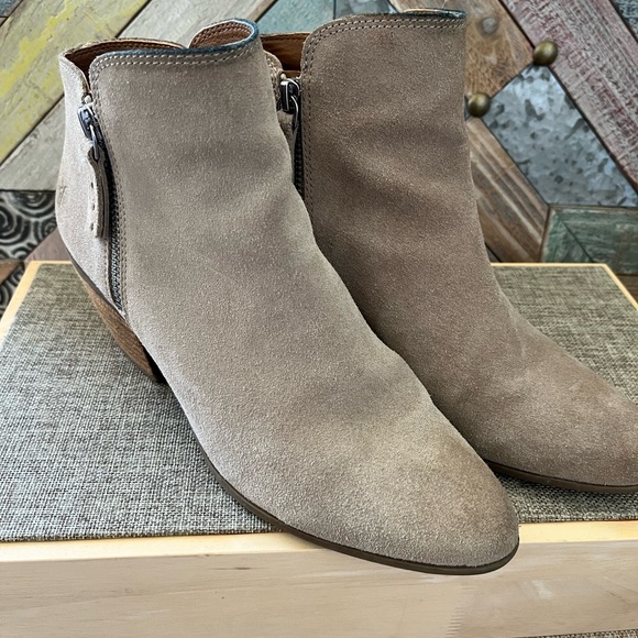 Frye Taupe Suede Ankle Boots - Picture 5 of 8